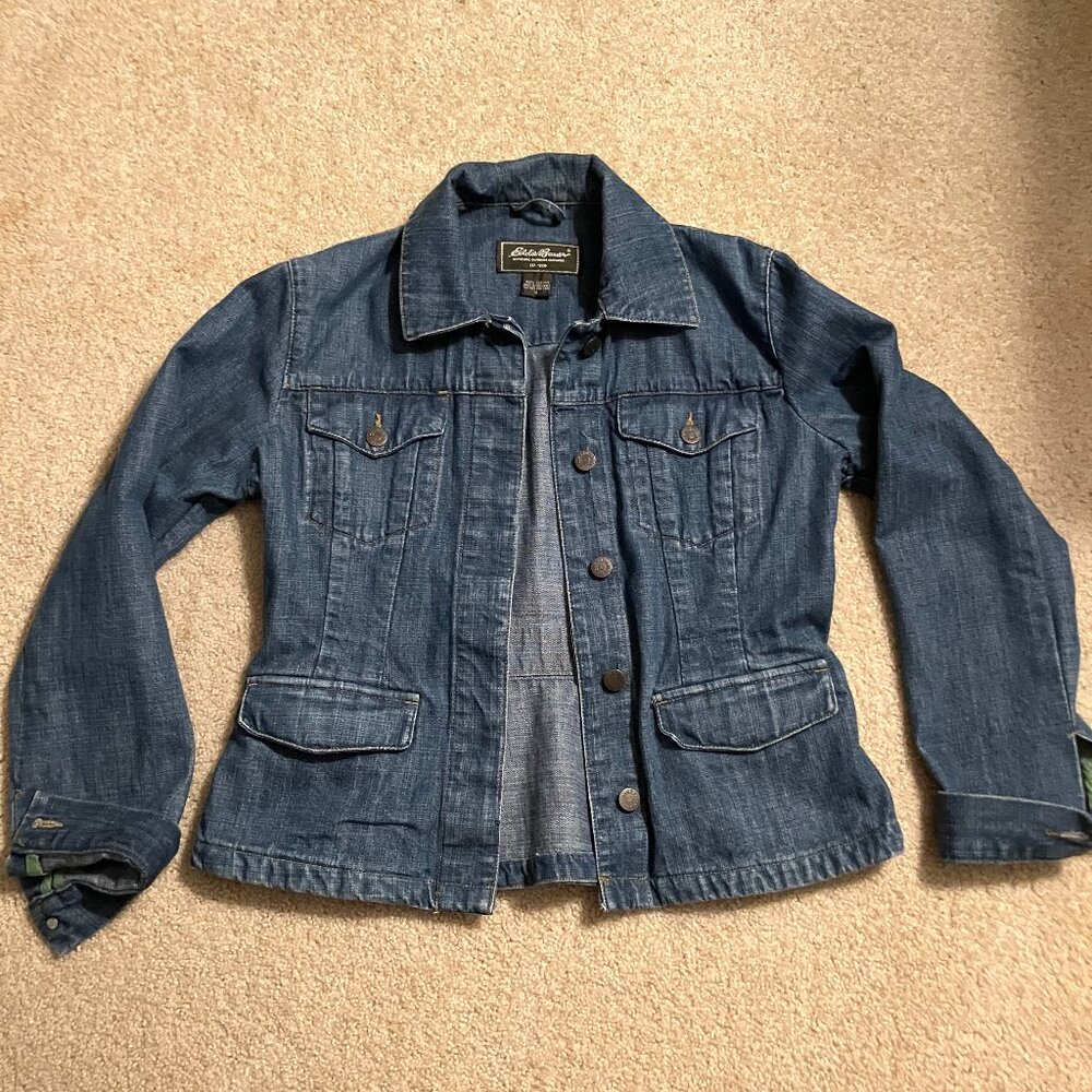 Eddie Bauer Denim Jacket, Blue, Size Small